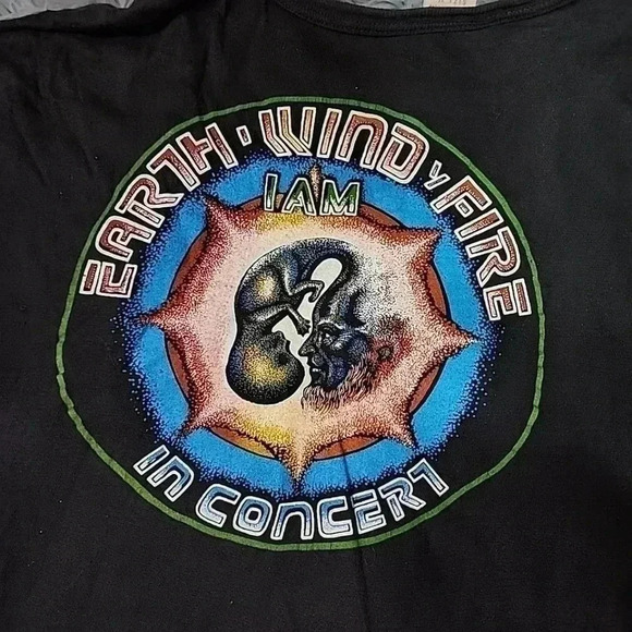 Vintage 70’s Earth, Wind & Fire Live In Concert T-Shirt Xl. Fantasy Vint… - Picture 7 of 7